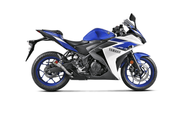 Akrapovic Slip-on Line RVS Einddemper zonder E-keur Yamaha YZF-R3 2015 > 2021